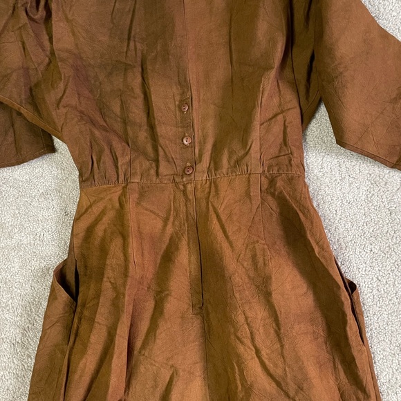 Vintage Rabbit Rabbit Rabbit Brown Dress Size 8 - Picture 7 of 8